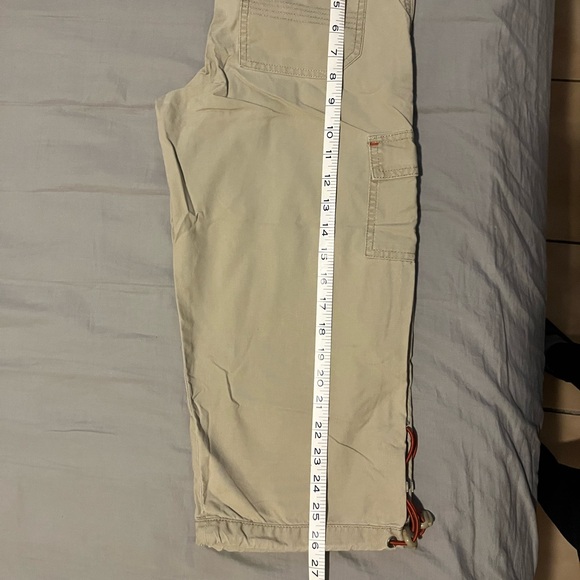 Unionbay Khaki Capris w/ orange strings - Picture 7 of 7